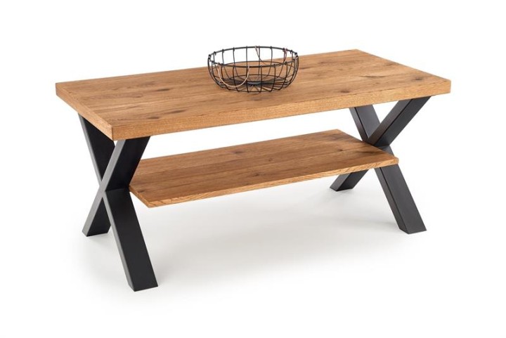 Журнальний столик HALMAR XAVIER Дуб світлий / Чорний